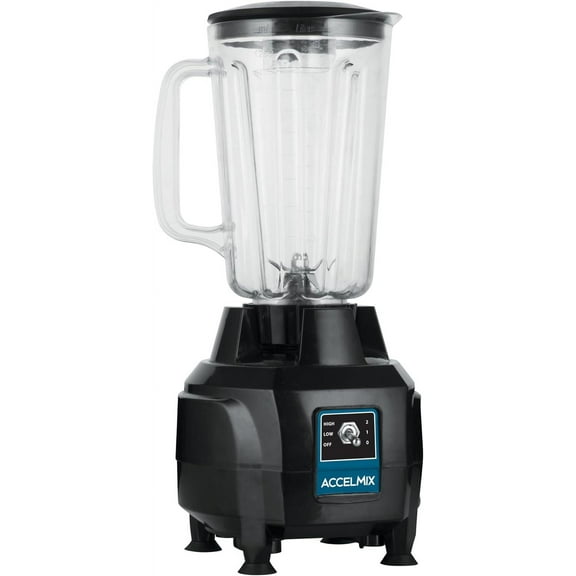 Winco XLB-44, 44-Oz AccelMix Commercial Bar Blender, 120V~60Hz, 400W, 3.5A, ETL, BPA Free