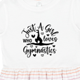 thumbnail image 4 of Inktastic Just a Girl Who Loves Gymnastics Girls Toddler Dress, 4 of 5