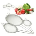 thumbnail image 2 of Roofei Set of 3 Stainless Steel Fine Mesh Strainer, Colander Sieve Sifters with Long Handle for Kitchen Food, Small Medium Large Size for Vegetable Fruit Etc, 2 of 5