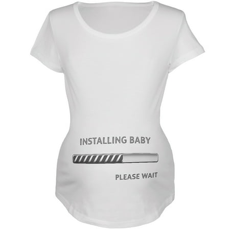 

Installing Baby Funny White Maternity Soft T-Shirt - Small