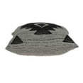 thumbnail image 4 of 20" x 7" x 20" Southwest Gray Cotton Pillow Cover With Poly Insert, 4 of 5
