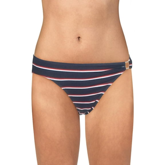 Lauren Ralph Lauren Womens Dylan Striped Hipster Swim Bottom Separates Navy 12