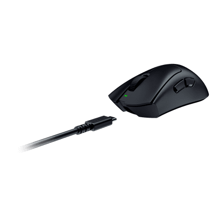 Razer - DeathAdder V3 HyperSpeed Ultra-Lightweight Wireless Optical Gaming Mouse with 100 Hour Battery - Black