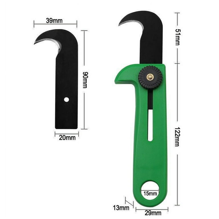 Autrucker Hook Knife Unpacking Knife Portable Express Parcel Push Knife Keychain Hook Blade Survival Clip Camp Sharp Cutter Tool Box Opener, 4pcs