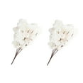 thumbnail image 1 of Toystoory 2 piezas de flores de cerezo artificiales, flores de seda falsas, tallos de imitación, jardín, hogar, ramo, guirnalda, decoración Decoración Blanco, 1 of 6