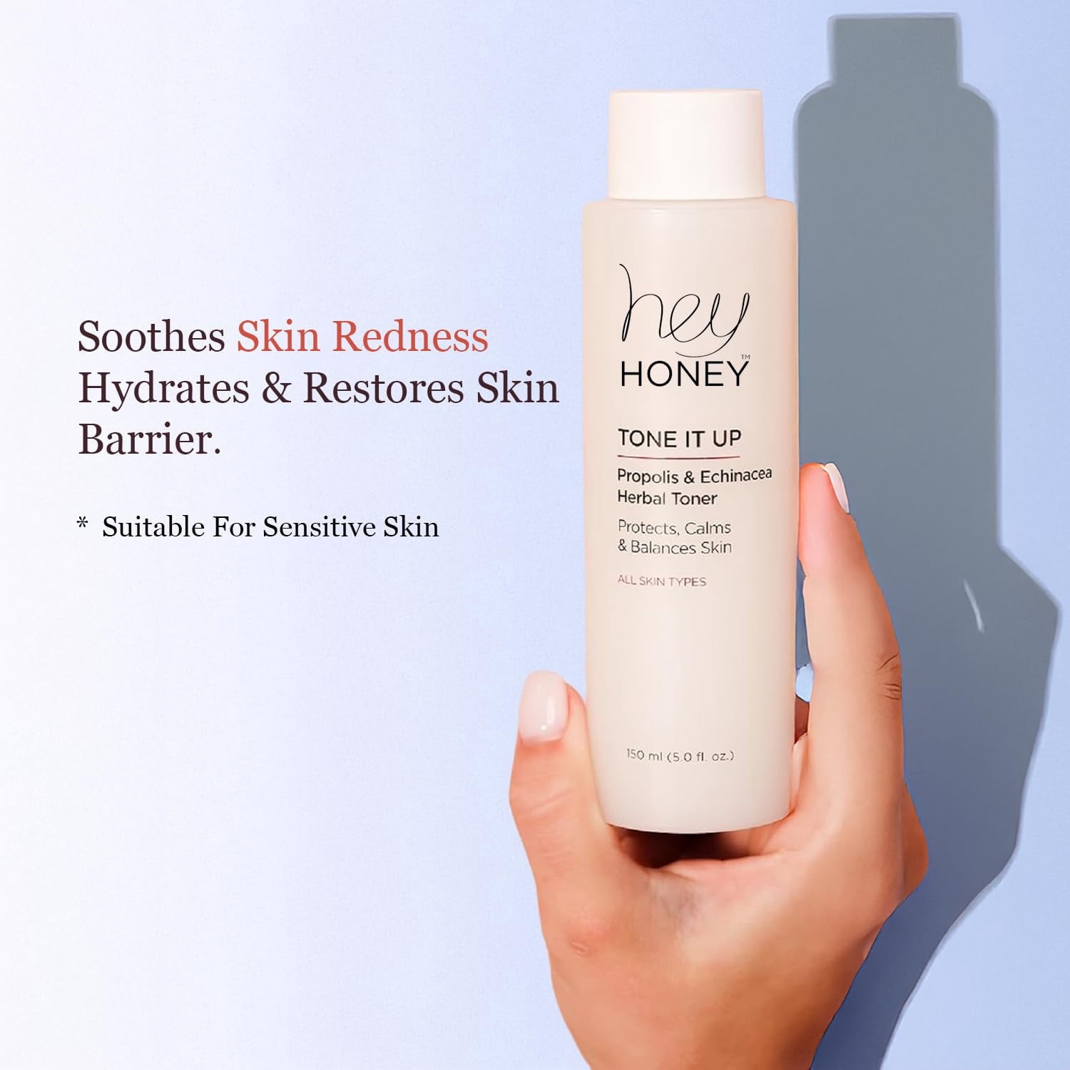 Hey Honey TONE IT UP - Propolis & Echinacea Herbal Toner, 150 ml | 5 oz