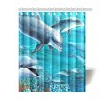 thumbnail image 1 of BSDHOME Dolphins Waterproof Polyester Shower Curtain 60x72 inches Bath Curtain Home Decor, 1 of 2