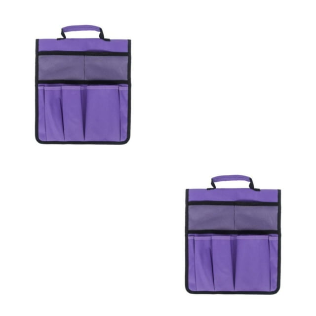 Guardoinrt Black Durable Outdoor Seat Tool Bag For Gardening Tools Kit Lightweight And Portable Stool Pouch Purple 2Set