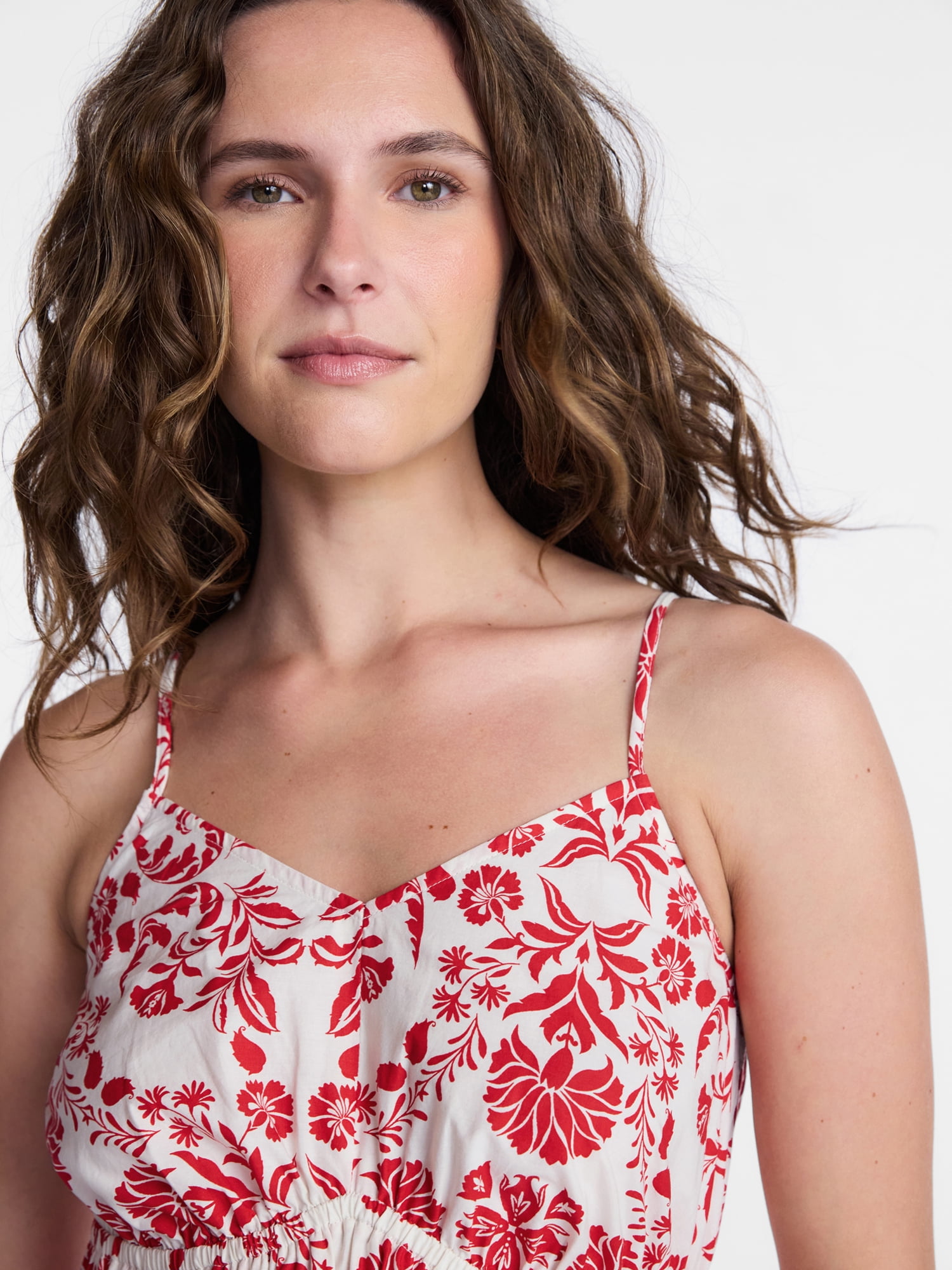 Time and Tru Women's Strappy Maxi Dress, Sizes XS-XXXL