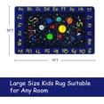 thumbnail image 2 of Area Rug 5x7 Solar System Play Rug Baby Playroom Mat Soft Non Slip Nursery Play Mat Galaxy Outer Space Educational Rug for Kids Bedroom Nursery Playroom Classroom, 5' x 7', 2 of 9