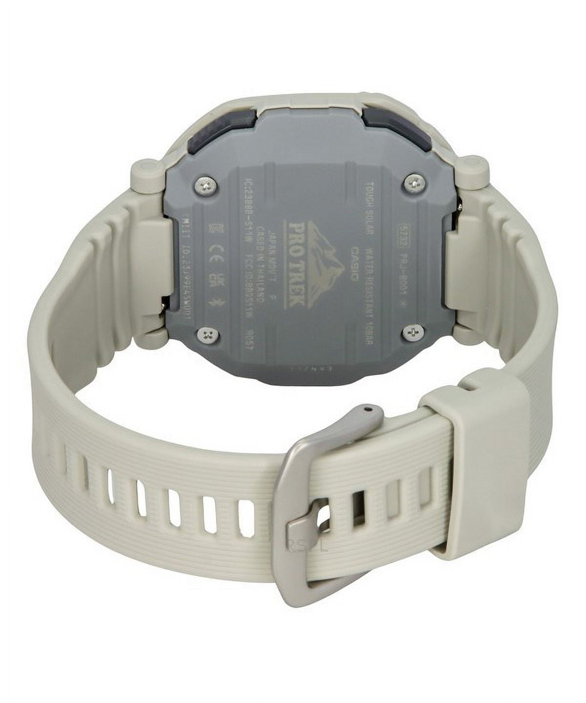 Casio Pro Trek Analog Digital Smartphone Link Resin Strap Gray Dial Tough Solar PRJ-B001-7 100M Men's Watch