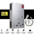 SUDEG 12L/min Tankless Hot Water Heater Propane LPG Gas Instant with Shower Head Kit