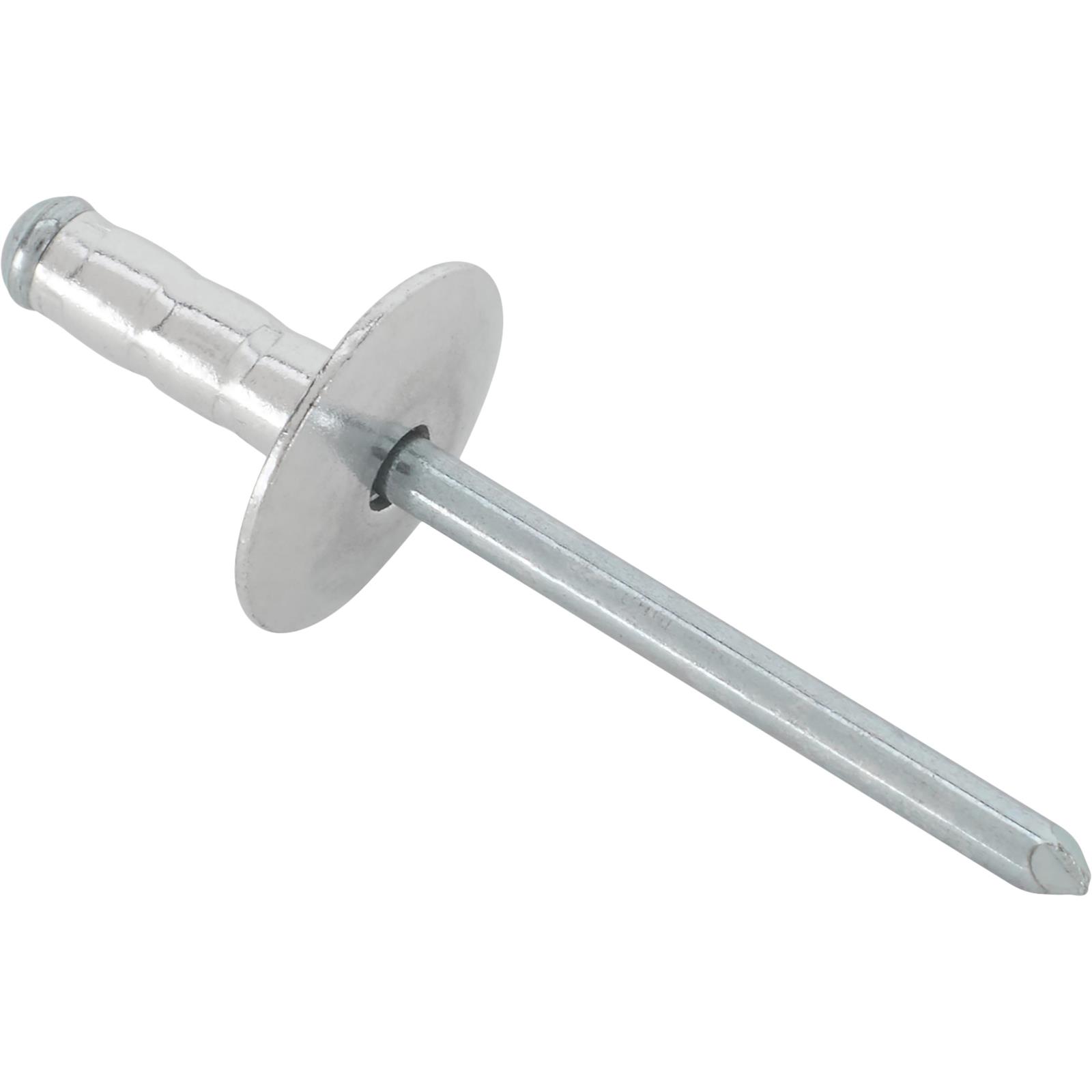 Multi-Grip Pop Rivets, 3/16 ", Large Head, Box of 250