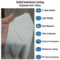 thumbnail image 3 of 60" Interlock Lining Fabric by The Yard, Lime, 3 of 5