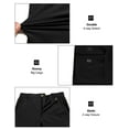 thumbnail image 5 of Little Donkey Andy 11 Inch Inseam Hiking Cargo Shorts for Men Quick Dry Stretch Lightweight for Golf Casual Black S, 5 of 7