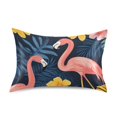 thumbnail image 7 of Yayeee Pillowcase Standard Size Set of 2 Satin Wrinkle Resistant Pillow Case, Floral Flamingo, 7 of 7