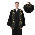 thumbnail image 4 of Hirioo Full Moon Black Dragon for 72" Graduation Shawl Stole Unisex Adults Graduation Sash Honor Graduation Stole for High School and College-Sharp Corner, 4 of 7