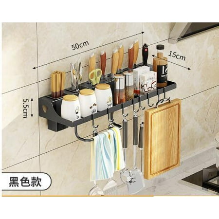 

UMMH Multi Functional Kitchen Shelf Chopstick Tube with Hook Kitchen Organizer Home Accessories Wall Mounted Punch Free Shipping
