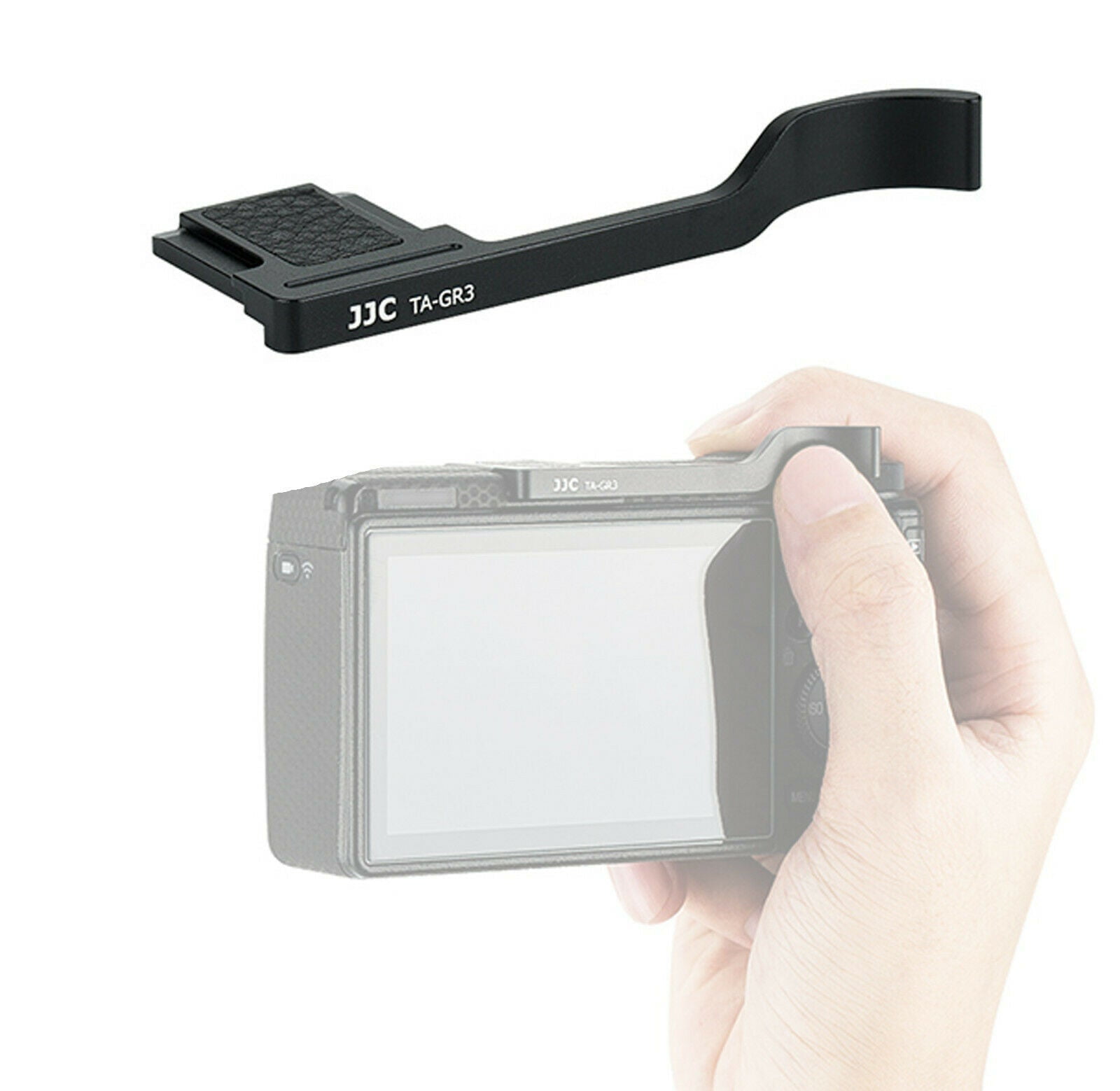 JJC Alumnium Metal Thumbs Up Grip for Ricoh GR III Camera Thumb Grip