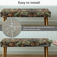 thumbnail image 5 of Yuyamidu Camo Bench Cover for Dining Table Hunting Print Jacquard Bench Seat Protector Cover Easy to Install Rectangle Seat Protector Gift for Holiday, 5 of 8