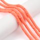 thumbnail image 4 of Handmade Polymer Clay Beads Strands for DIY Jewelry Crafts Supplies Heishi Beads Disc/Flat Round Dark Orange 6x0.5~1mm Hole: 1.8mm about 290~320pcs/strand 15.75 inch~16.14 inch(40~41cm), 4 of 7