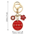 thumbnail image 5 of MLINS 2 Pcs Lunar New Year Gifts Text Keychain Holiday Gift Miss 7X4.5X0.3cm, 5 of 8