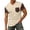 D54/Khaki2, variant on Afdoent T Shirts For Men Short Sleeve Pocket T-Shirt Comfortable Crew Neck Casual Color Block Top Soft Breathable Daily Wear Tee Summer Loose Fit