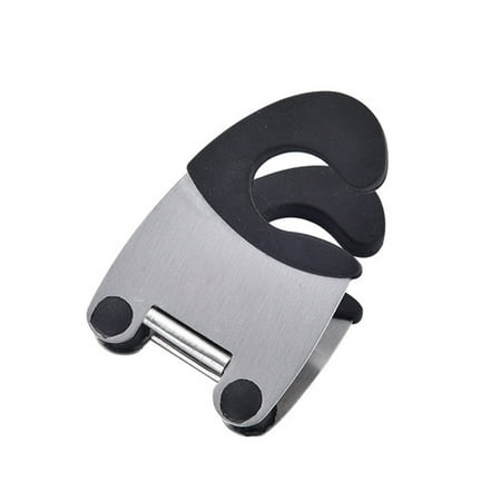 

FONTA Stainless Steel Pot Side Clip Anti-scalding Spoon Holder Gadget (Black)