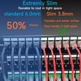 Cat6a Slim Patch Cable 10 ft (24 Pack), Cat6a Patch Cable for