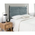 thumbnail image 5 of LumiSource Black Metal, Blue Fabric Braided Matisse Headboard, 5 of 5