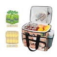 thumbnail image 2 of FORMRS Insulated Cooler Bag 24 Cans Capacity Soft Leakproof Lunch Box with Side Pockets, Pink Christmas Santa, 2 of 7