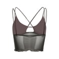 thumbnail image 3 of Douhoow Women Sleeveless Tank Tops Cross Bandages Perspective Camisole Short Vest, 3 of 10