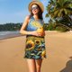 thumbnail image 3 of Balery Starry Sky Sunflower Vestidos de verano para mujer con estampado: vestido holgado sin mangas, vestido playero informal y cómodo para días calurosos., 3 of 7