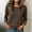 A_Brown#09, variant on Yteetum Fall Sweaters for Women 3/4 Sleeve Round Neck Pullover Sweater Shirts Womens Casual Solid Loose Comfy 3/4 Length Sleeve Base Layer Sweater Tops