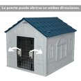 thumbnail image 4 of Casa Para Perro Q Perrón Raza Chica Y Mediana Con Puerta Color Azul, 4 of 7