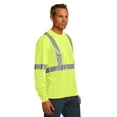 thumbnail image 4 of CornerStone ANSI 107 Class 2 Long Sleeve Safety T Shirt-2XL (Safety Yellow/ Reflective), 4 of 6