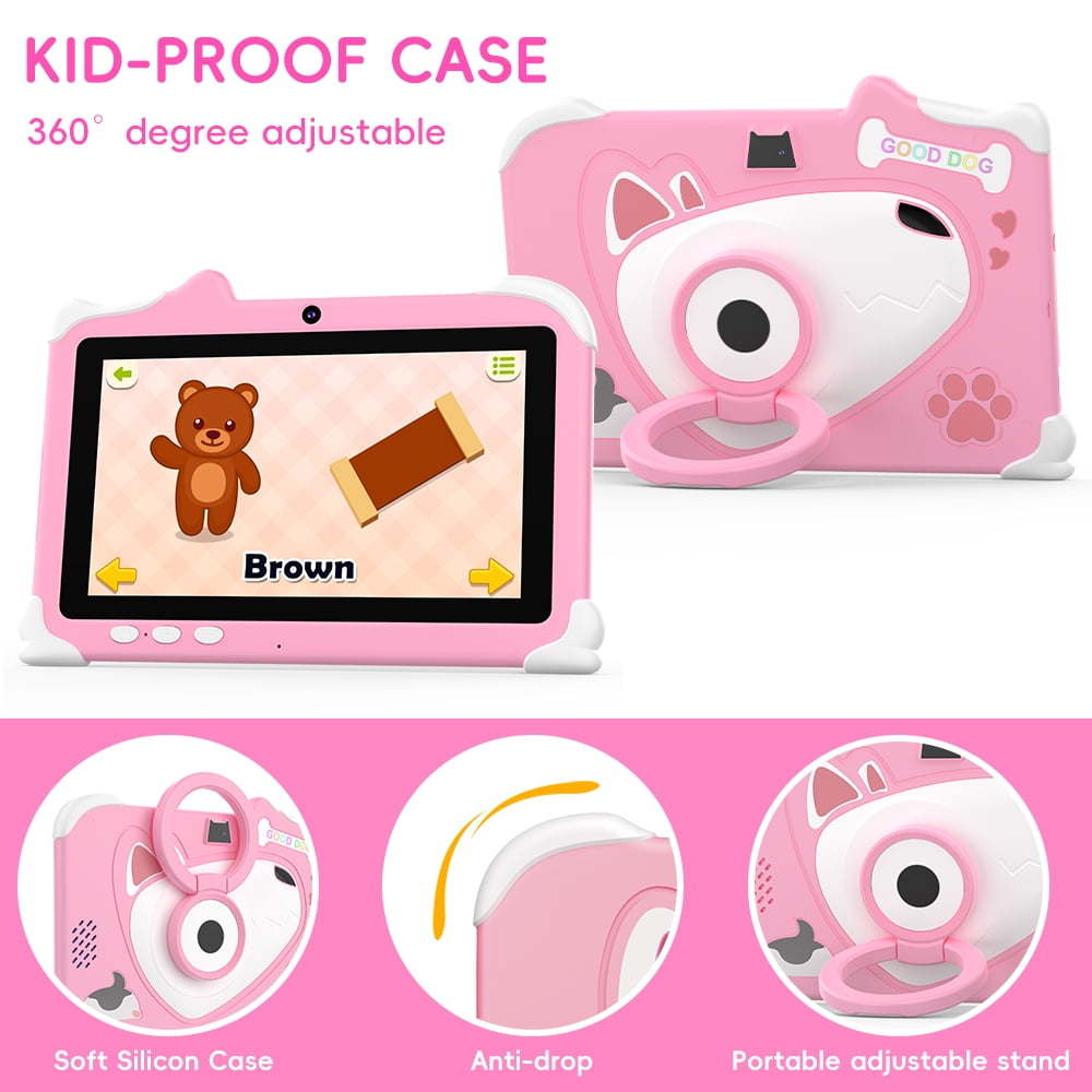 Kids Tablet for Boys and Girls, 7 Inch Toddler Tablet 4GB + 32GB Android 12 Kids Tablet
