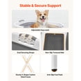 thumbnail image 3 of KFFKFF Elevated Dog Bath Tub, 2-in-1 Collapsible Pet Grooming and Bathing Station, Portable Foldable Design with Built-in Drain Outlet and Hose, Space-Saving Solution for Small Pets, Gray & White, 3 of 9