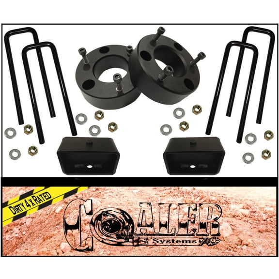 2007 – 2016 Silverado GMC Sierra 3 inch Leveling Kit Front with 2 inch Lift Kit Rear