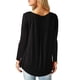 thumbnail image 4 of Camiseta de mujer con cuello en V, blusa abotonada, túnica lisa, manga larga o manga corta, 4 of 5