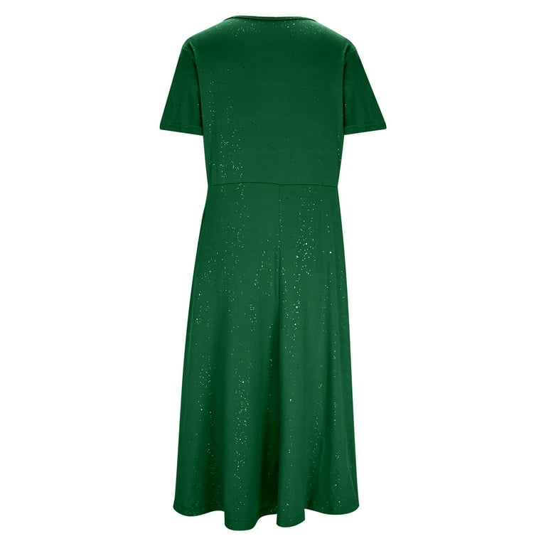 MELDVDIB Dresses for Women Sequin V-Neck Short Sleeve Spring Summer Long Dress Solid Color Oversized Loose Outfits - Walmart.com MELDVDIB Dresses for Women Sequin V-Neck Short Sleeve Spring Summer Long Dress Solid Color Oversized Loose Outfits - Walmart.com