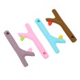 thumbnail image 4 of Baby Teething Toy, Flexible Chewable 4Pcs Colorful Easy To Grip Baby Teething Straw Stick Food Grade  For Massage Gum For Infants, 4 of 8