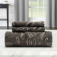 thumbnail image 6 of BNM Paisley Flannel Cotton Duvet Set, King/ Cal King, Charcoal, 6 of 6