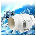 thumbnail image 4 of 20CC 3/4In Circular Duct Fan Pipe Ventilation Fan Bathroom Kitchen Exhaust Fan ,Fast Wind Speed, 4 of 7