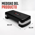 thumbnail image 5 of Step Banco Aerobics Fitness Crosfit Centurfit  9.5 A 15 Cm Ajustable Gris, 5 of 5