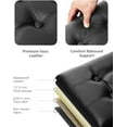 thumbnail image 7 of Storage Ottoman Foot Rest Stool, 34 inch Velvet Footstool Bench, Short Ottoman Stool, Small Folding Storage Ottoman Store Books, Records, Rose, 7 of 7