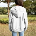 thumbnail image 7 of Girls Boys Oversized Hoodies Full Zip Hooded Sweatshirt Soft Fleece Lining Jacket Lightweight Warm Outerwear Fall Winter Coat, 7 of 7