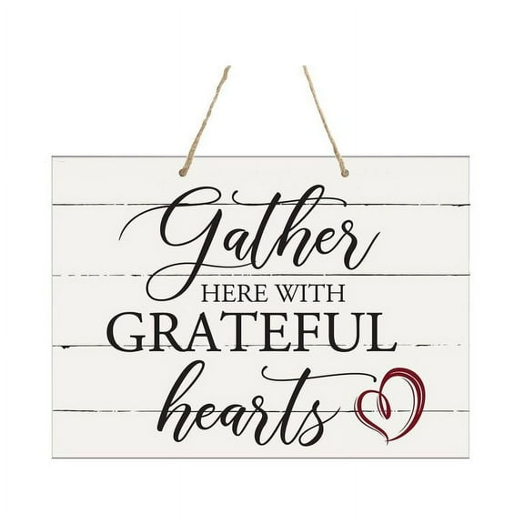 LifeSong Milestones Distressed Wall Sign Gather Here With