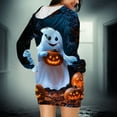 thumbnail image 7 of SwiftWear Oversize Halloween Dress for Women Spooky Floral Pumpkin Print Sweatshirts Hooded Design with Pockets, 7 of 7