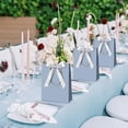 thumbnail image 5 of 12 Pcs Paper Gift Bags with Handle 9x7x3.15'' Thank You Gift Bags with Bow Ribbon for Holiday Valentines Wedding Bridal Baby Shower Birthday Party (Dusty Blue), 5 of 13